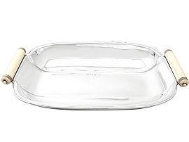 Sterling Silver Fruit / Bread Dish - Art Deco - Antique George V (1936); A2517