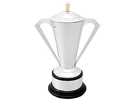 Sterling Silver Presentation Trophy by Edward Viner - Art Deco Style - Antique George VI (1937); A3010