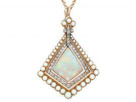 Antique Opal and Pearl Pendant 