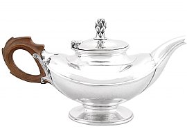 Sterling Silver Teapot by Omar Ramsden - Antique George V (1931)