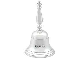 Sterling Silver Table Bell by Asprey & Co Ltd - Vintage (1968); C7906