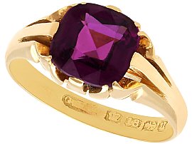18ct Gold and Garnet Ring for Sale