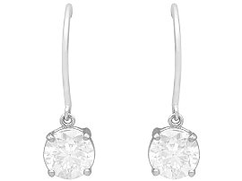 Single Diamond Drop Earrings for Sale 