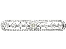 Edwardian Diamond Brooch in Platinum