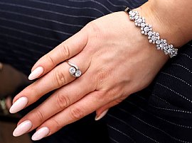 18k White Gold Diamond Bracelet 
