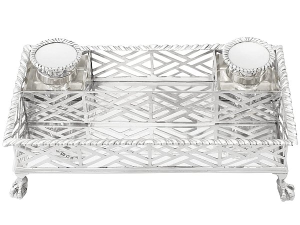 Sterling Silver Inkstand 