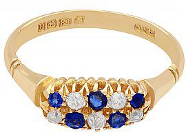 Yellow Gold and Sapphire Dress Ring
