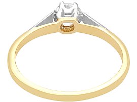 1950s Round Cut Solitaire in Gold