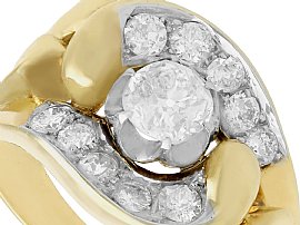 Gold Diamond Cocktail Ring
