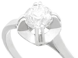 1920s White Gold Diamond Ring