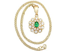 vintage emerald pendant
