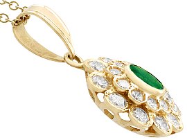 vintage emerald pendant