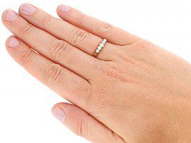 Antique 1920s Five Stone Diamond Ring Wearing
