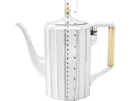German Coffee Pot in Continental Silver