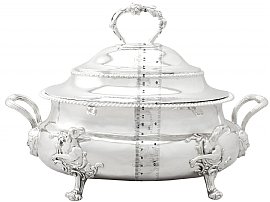 Sterling Silver Soup Tureen Antique George III size