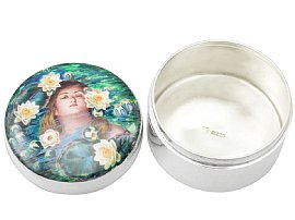 Antique Silver and Enamel Box