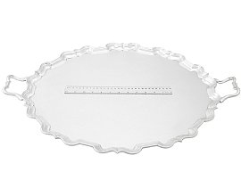Two Handled Silver Tea Tray Ruler