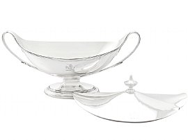 Sterling Silver Sauce Tureens open