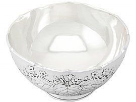 Japanese Pure Silver Bowl 