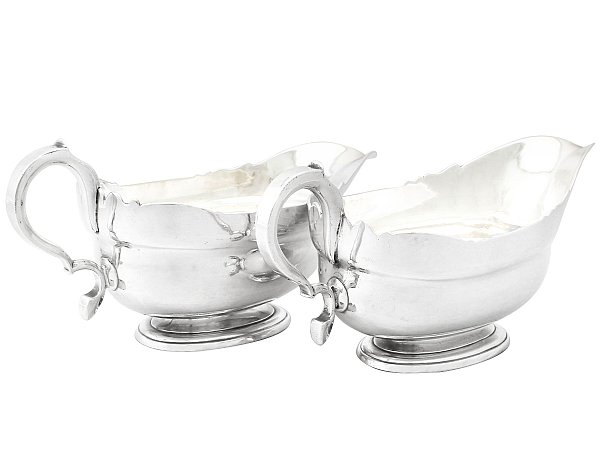 Antique Silver Sauce Boats