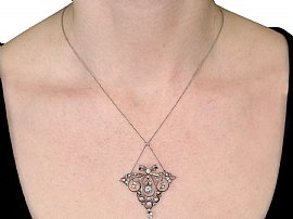 Diamond Pendant wearing