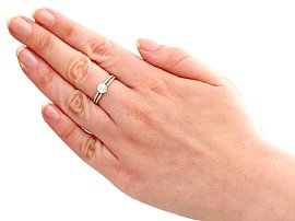 0.76 Carat Diamond Ring Wearing