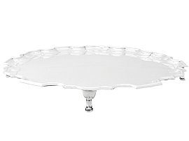 Large Salver in English Sterling Silver