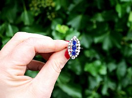 Antique Diamond Cluster Ring Outside 