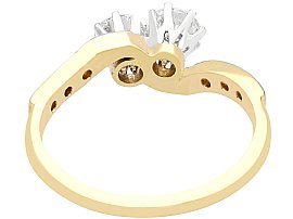 Vintage Two Diamond Twist Ring