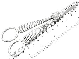 Grape Shears Sterling Silver with Ruler