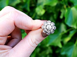 Diamond Cluster Ring Antique Victorian