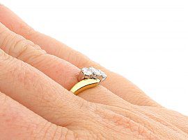 0.46 Carat Diamond Ring Wearing 