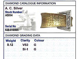 Diamond Buckle Ring Card