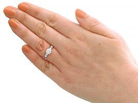 Vintage Diamond and Platinum Engagement Ring