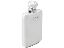 Antique Silver Hip Flask for Sale