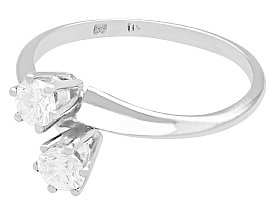 1970s Diamond Twist Ring White Gold