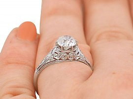 Wearing a 1940s Engagement Ring