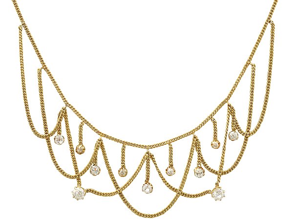 Late 19th Century Diamond Necklace