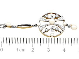 Diamond & Pearl Necklace Size