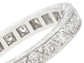 Full Diamond Eternity Ring Platinum