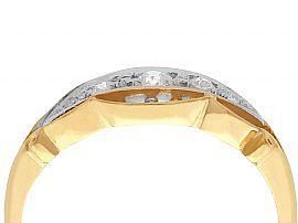 Antique Yellow Gold Diamond Dress Ring 