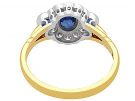 Sapphire and Diamond Cocktail Ring in Gold