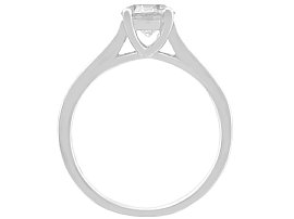 Contemporary Round Cut Diamond Solitaire Ring