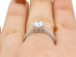 Wearing Diamond Solitaire Ring