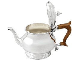 Silver Teapot Mid Century