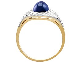Cabochon Cut Sapphire Ring