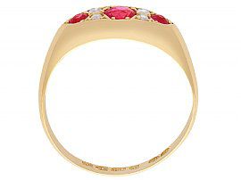 Diamond & Ruby Gold Cocktail Ring
