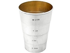 Sterling Silver Travelling Collapsible Beaker
