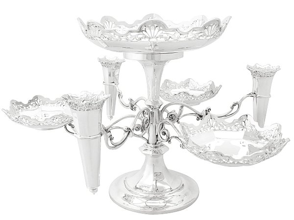 Antique Sterling Silver Epergne or Centrepiece