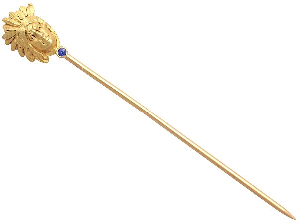 Gold Pin Brooch